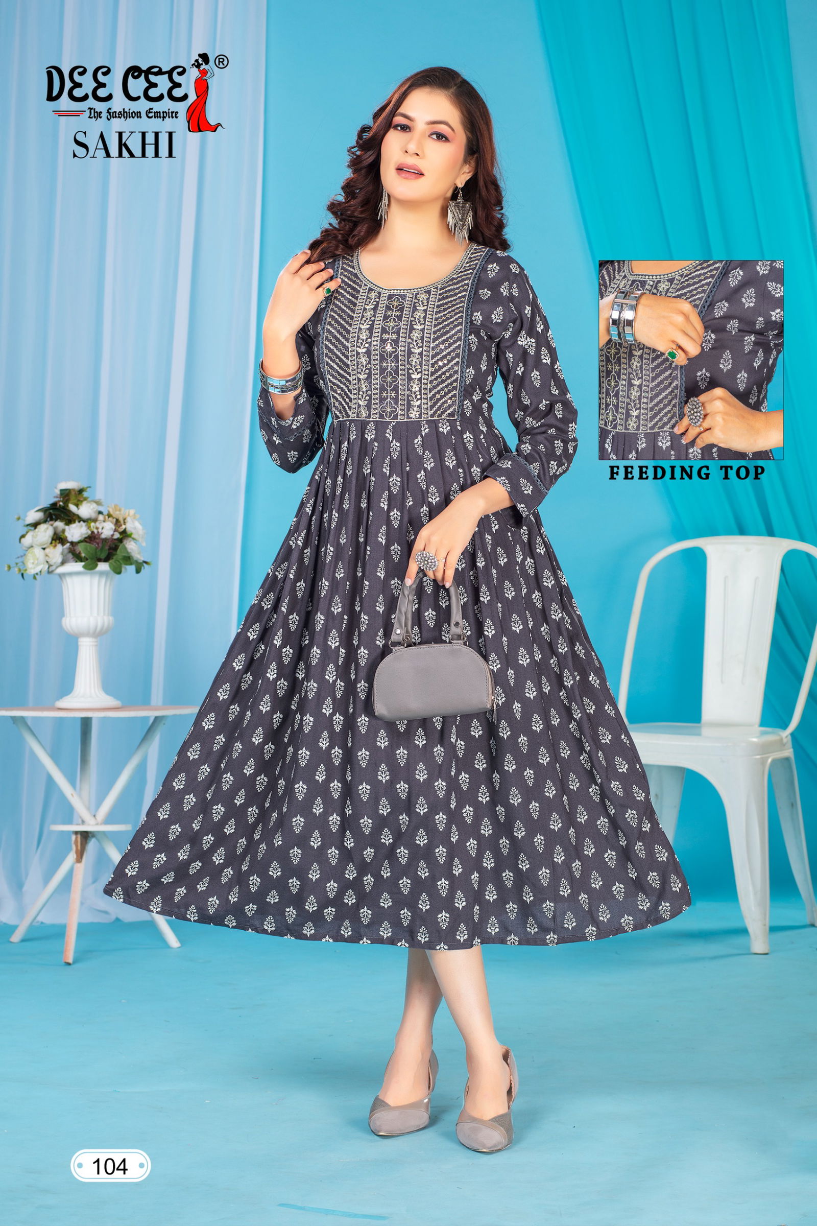 Sakhi By Deecee Rayon Printed Feeding Kurtis Suppliers In India